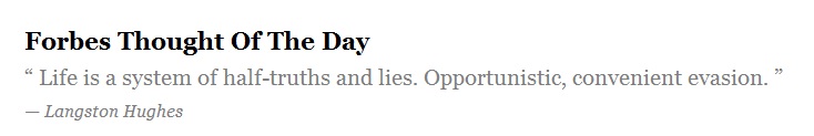 Forbes Thought of the Day