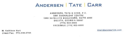 Andersen Tate Carr law firm