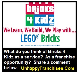 BRICKS 4 KIDS Franchise Complaints Unhappy Franchisee