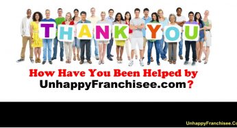 Thanks and Praise for UnhappyFranchisee.Com