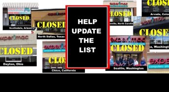 EXPERIMAC Franchise Closed Store List – UPDATED