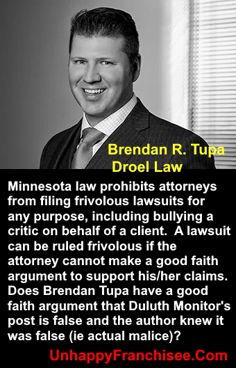 Attorney Brendan Tupa Droel Law