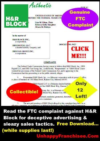 HR Block FTC Complaint